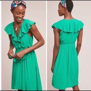 Anthropologie/Maeve Green Dress